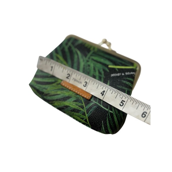 Dooney & Bourke Siesta Green Leaf Kisslock Coin Purse Green - Picture 6 of 6